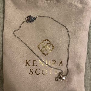 Kendra Scott Theo multicolored drusy silver bracelet